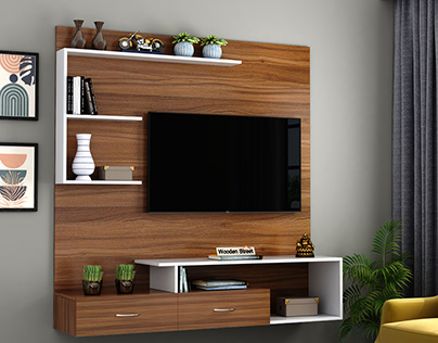 Floating TV Shelves - Chic and Practical Display