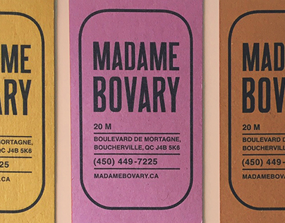MADAME BOVARY branding