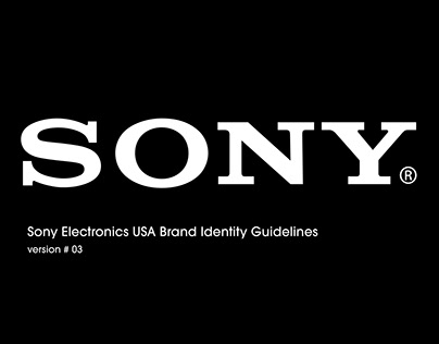 SONY — Logo & Brand identity — Brand Guidelines 2024