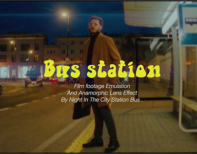 Bus Station - 16mm Film With Anamorphic Lens Effect