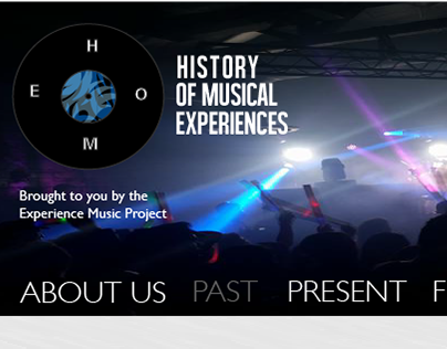 History Of Music Experiences Website