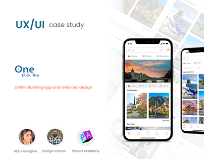 Travel Booking app/web Design, UX/UI case study