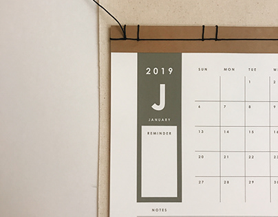 2019 Handmade Japanese Binded Calendar