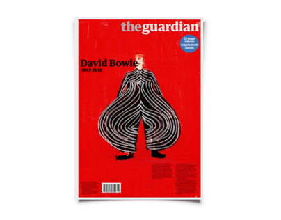 David Bowie Editorial for The Guardian - Mock-up