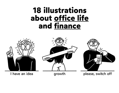 OLOF : 18 illustrations about office life and finance
