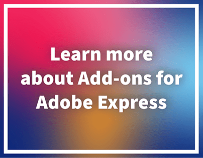 Adobe Express Add-Ons