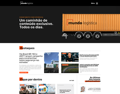 Website logistics - Agência Conelly