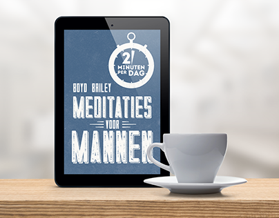 Book cover design - meditaties voor mannen