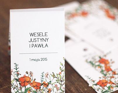 Flowery wedding | Justyna & Paweł | wedding branding
