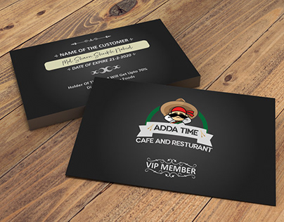 VIP Membership card design