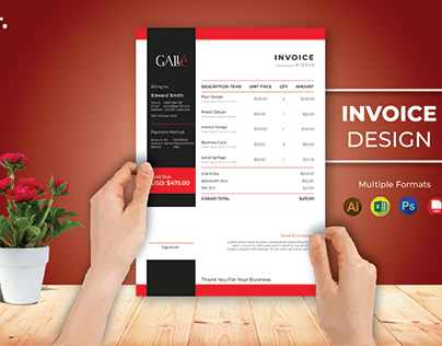 Invoice design and other stationeries