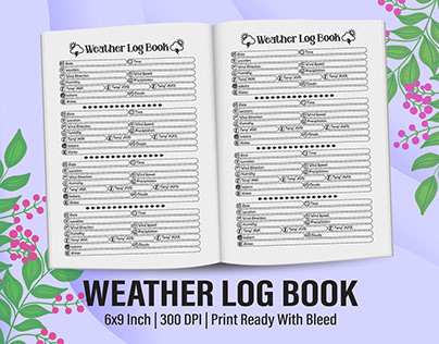 kdp interior weather logbook planner