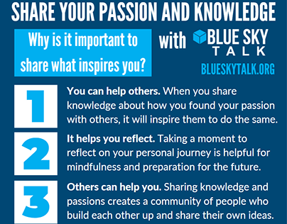 Share Your Passion and Knowledge With Blue Sky Talk