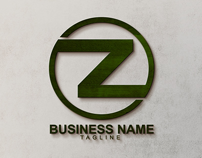 Circle Z Letter Logo Design Template