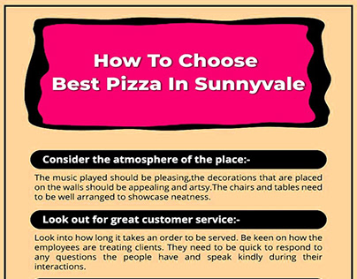 How to choose Best Pizza in Sunnyvale
