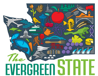 Washington the Evergreen State T-shirt