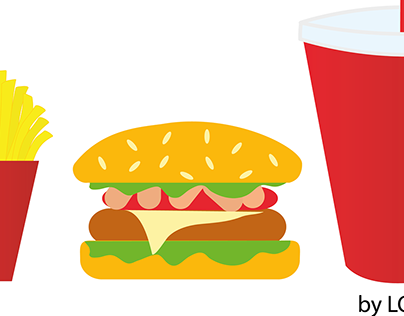 Fast-food - pictograms