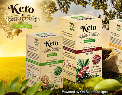 Keto green coffee Packaging designs