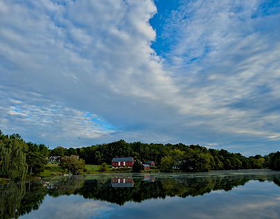 lake,clouds,reflection,landscape