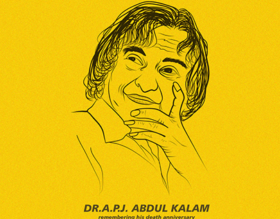 apj abdul kalam sir death anniversary poster