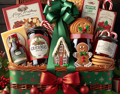 Chrismas food gift baskets