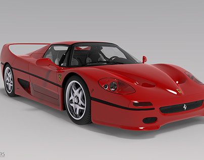 Ferrari F50 1995 渲染