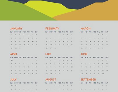 Free Flat 2017 Calendar Template
