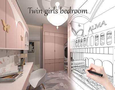 Twin Girl Bedroom