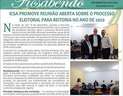 FICSABENDO - ICSA/UFPA - EDIÇÃO DEZEMBRO/2019