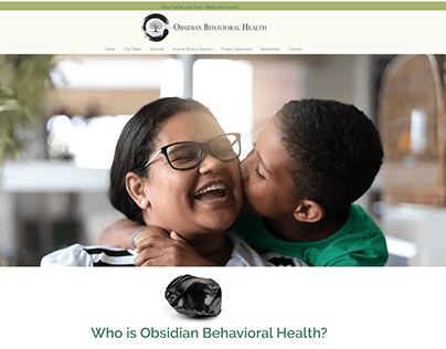 Obsidian Behavioral Health Website Design