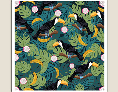 Toucan Tropical pattern