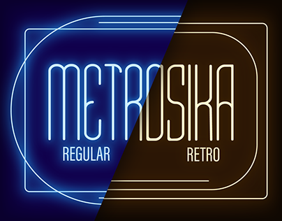 METROSIKA - Condensed Display Font