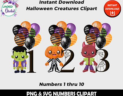 Halloween Creatures Clipart