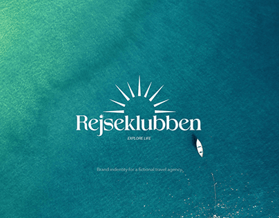 Brand identity for a fictional travel agency