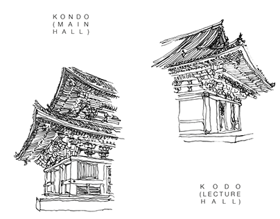 Sketching Temples in Kyoto
