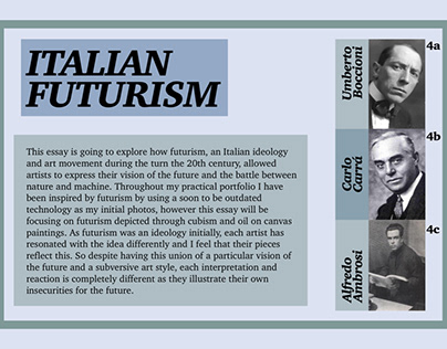 Italian Futurism Illustrated Essay