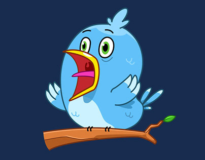 Blue Bird (Animated Stickers)