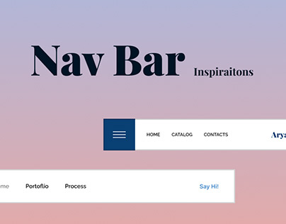 Navbar sets / inspirations