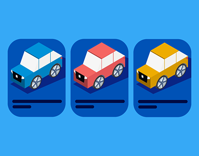 How to choose your car - isometric illustrations