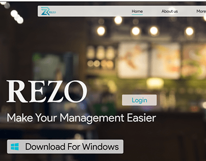 REZO Restaurant Management Webapp - UI UX Case Study
