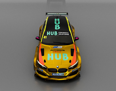 Project thumbnail - BMW 125i BTCC Livery Design for Team Hard Racing