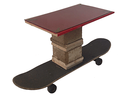 Recycled Skateboard Table