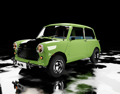 Austin Mini 1968 3D Model, known as Mr. Ben`s Car