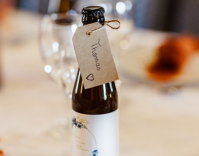 Personnalisation étiquettes bières pour mariage