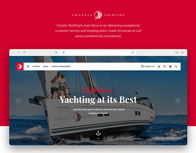 Croatia Yachting UI Design and Development