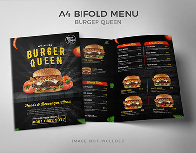 Free Download Burger Queen Bifold Menu