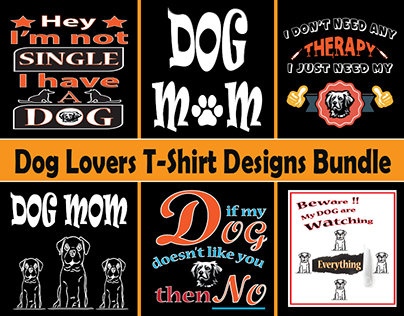 Dog Lovers T-Shirt Design :