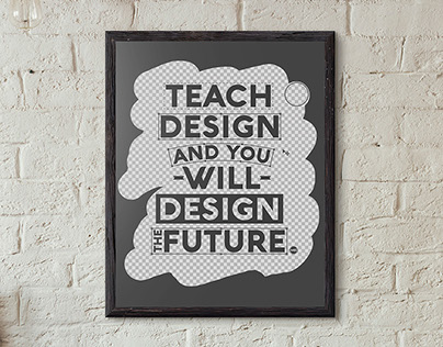 Typography poster - Teach