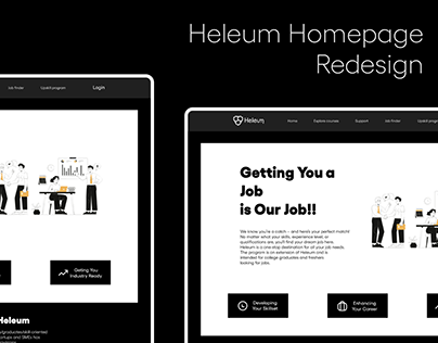 Heleum homepage redesign