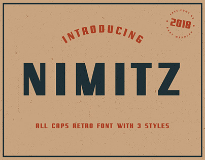 NIMITZ - FREE ALL CAPS RETRO FONT